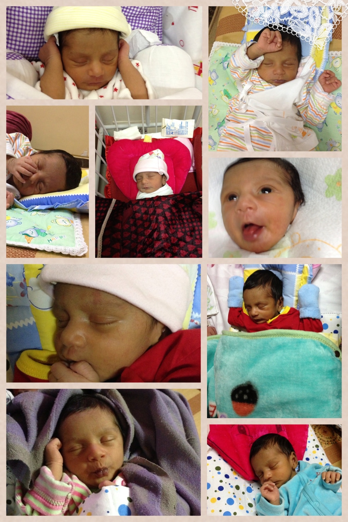 Aanya as a newborn