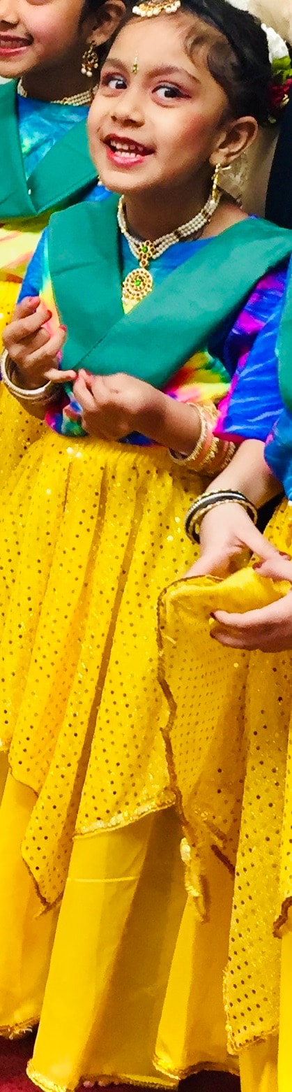 Aanya's first dance performance, 2017